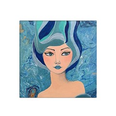 Blue Girl Satin Bandana Scarf