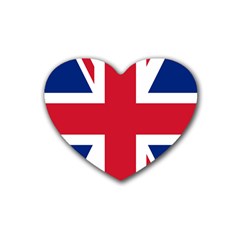 UK Flag Union Jack Heart Coaster (4 pack) 