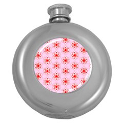 Pattern Texture Round Hip Flask (5 Oz) by Mariart