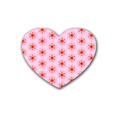 Pattern Texture Heart Coaster (4 Pack)  by Mariart