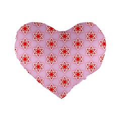 Pattern Texture Standard 16  Premium Flano Heart Shape Cushions