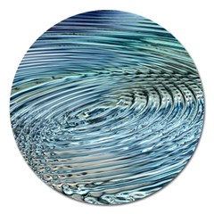 Wave Concentric Waves Circles Water Magnet 5  (round)