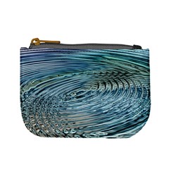 Wave Concentric Waves Circles Water Mini Coin Purse