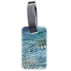 Wave Concentric Waves Circles Water Luggage Tag (two Sides) by Alisyart