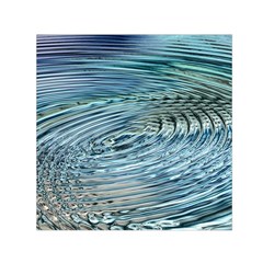 Wave Concentric Waves Circles Water Small Satin Scarf (square)