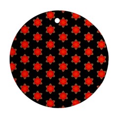 Flower Pattern Pattern Texture Round Ornament (Two Sides)