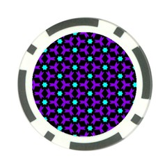 Textured Background Tile Pattern Poker Chip Card Guard by Simbadda