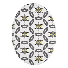 Background Texture Pattern Modern Oval Ornament (two Sides) by Simbadda