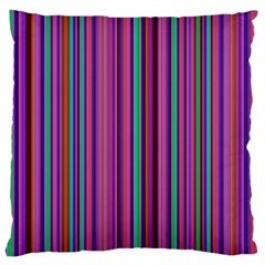 Stripes Wallpaper Texture Large Flano Cushion Case (one Side) by Simbadda