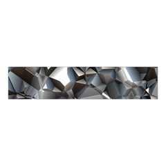 Triangles Polygon Color Silver Uni Velvet Scrunchie