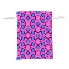 Pattern Pink Stars Texture Seamless Lightweight Drawstring Pouch (s) by Simbadda