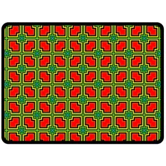 Pattern Modern Texture Seamless Red Yellow Green Fleece Blanket (large) 