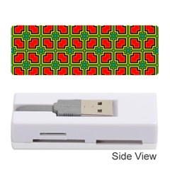 Pattern Modern Texture Seamless Red Yellow Green Memory Card Reader (stick) by Simbadda