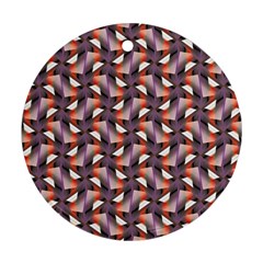 Pattern Abstract Fabric Wallpaper Round Ornament (two Sides)