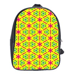 Pattern Texture Seamless Modern School Bag (xl)