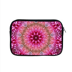 Flower Mandala Art Pink Abstract Apple Macbook Pro 15  Zipper Case by Simbadda