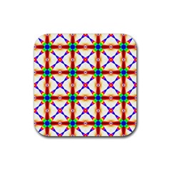 Rainbow Pattern Pattern Texture Rubber Coaster (square) 