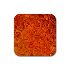 Low Poly Polygons Triangles Rubber Coaster (square)  by Simbadda