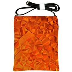 Low Poly Polygons Triangles Shoulder Sling Bag by Simbadda