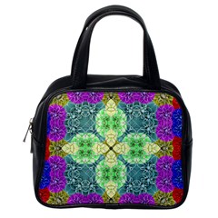 Flower Design Design Artistic Classic Handbag (one Side) by Simbadda