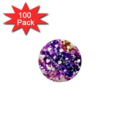 Paint Texture Purple Watercolor 1  Mini Magnets (100 Pack)  by Simbadda