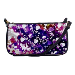 Paint Texture Purple Watercolor Shoulder Clutch Bag