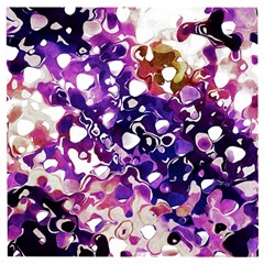 Paint Texture Purple Watercolor Wooden Puzzle Square by Simbadda