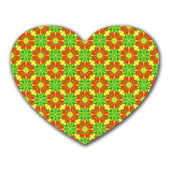 Pattern Texture Christmas Colors Heart Mousepads by Simbadda