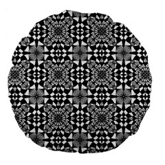 Fabric Design Pattern Color Large 18  Premium Flano Round Cushions by Simbadda