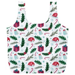 Christmas Background Full Print Recycle Bag (xl) by Simbadda