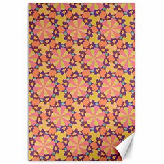 Pattern Decoration Abstract Flower Canvas 20  X 30  by Simbadda