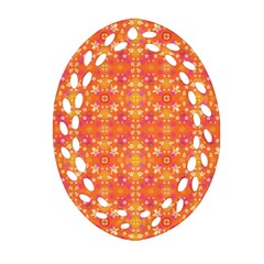 Pattern Abstract Orange Ornament (oval Filigree)