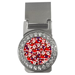 Nicholas Santa Christmas Pattern Money Clips (cz)  by Simbadda