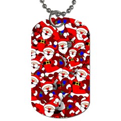 Nicholas Santa Christmas Pattern Dog Tag (Two Sides)