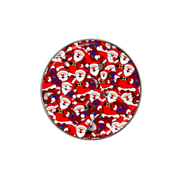 Nicholas Santa Christmas Pattern Hat Clip Ball Marker (4 pack)
