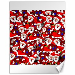 Nicholas Santa Christmas Pattern Canvas 18  X 24  by Simbadda