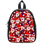 Nicholas Santa Christmas Pattern School Bag (Small) Front