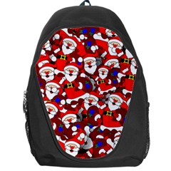 Nicholas Santa Christmas Pattern Backpack Bag by Simbadda