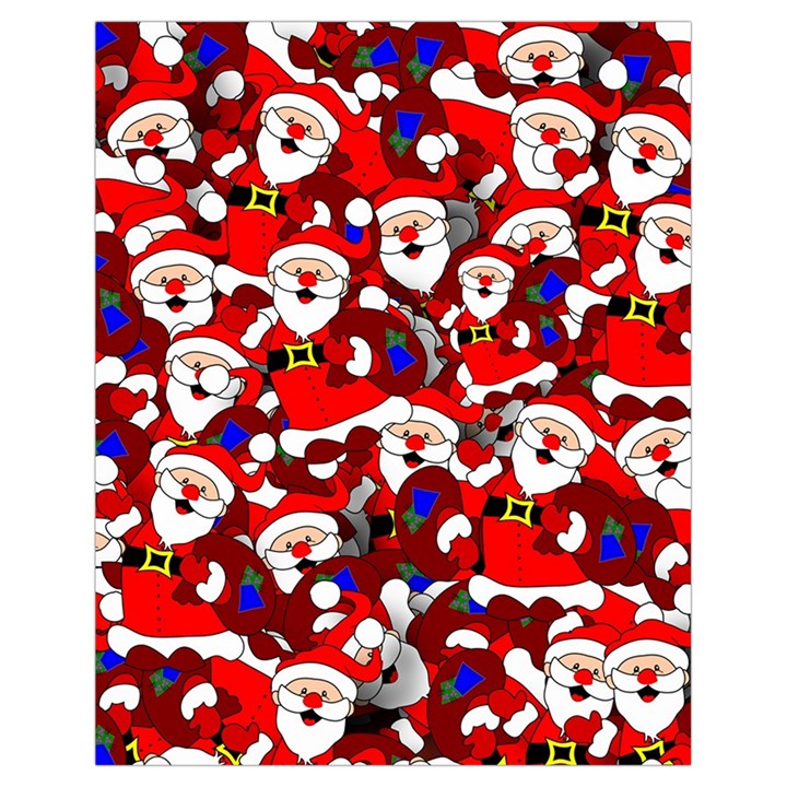 Nicholas Santa Christmas Pattern Drawstring Bag (Small)