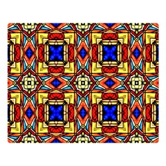 Stained Glass Pattern Texture Double Sided Flano Blanket (large)  by Simbadda