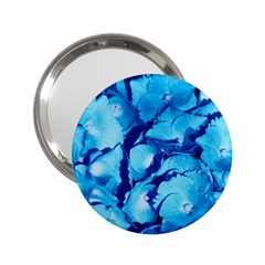 Hydrangea Blue Petals Flower 2 25  Handbag Mirrors by Simbadda