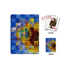 Sunflower Kaleidoscope Pattern Playing Cards Single Design (mini) by Simbadda