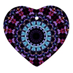 Kaleidoscope Shape Abstract Design Ornament (heart) by Simbadda