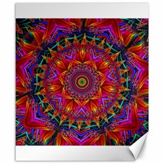 Kaleidoscope Pattern Ornament Canvas 8  X 10  by Simbadda