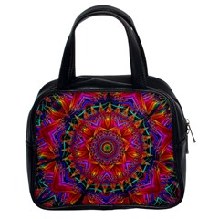 Kaleidoscope Pattern Ornament Classic Handbag (two Sides) by Simbadda
