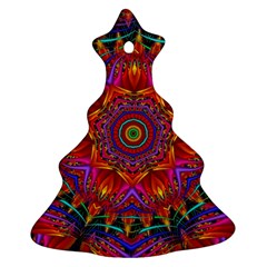 Kaleidoscope Pattern Ornament Christmas Tree Ornament (two Sides) by Simbadda