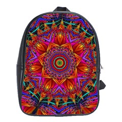 Kaleidoscope Pattern Ornament School Bag (xl)