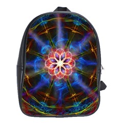 Mandala Pattern Kaleidoscope School Bag (xl)