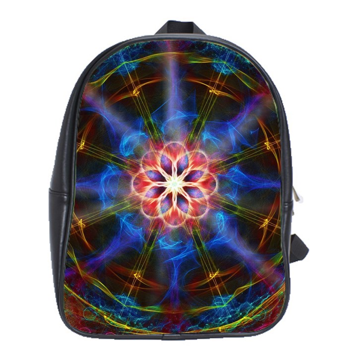 Mandala Pattern Kaleidoscope School Bag (XL)