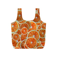 Oranges Background Texture Pattern Full Print Recycle Bag (s) by Simbadda